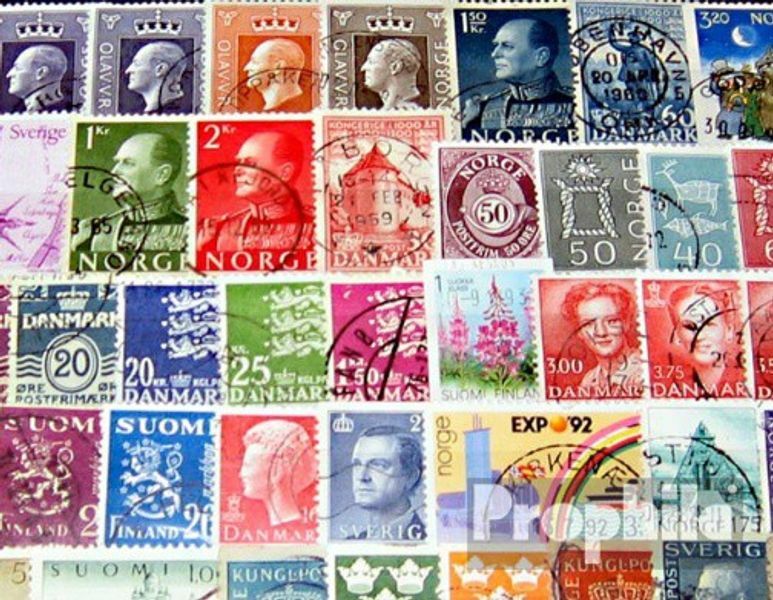 Northern Europe 300 different stamps