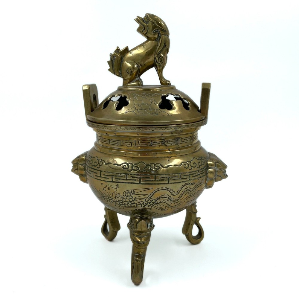 Vintage Foo Dog Incense Burner