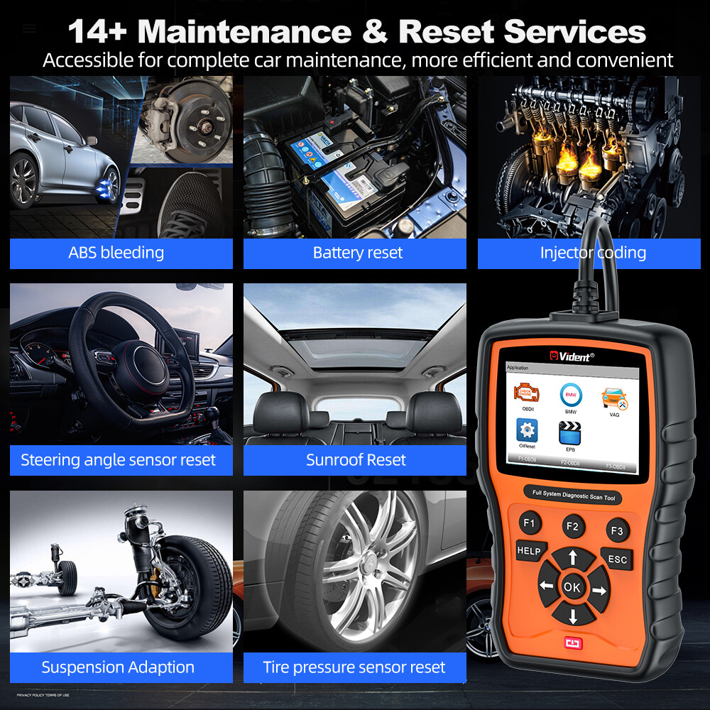 Vident V302Pro Code Reader For BMW All System Diagnostic Tool 14+Reset Oil Reset
