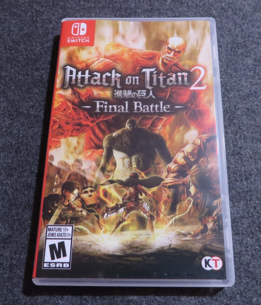 Brand New Switch Case Replacement Nintendo Switch Attack On Titan 2 Final Battle