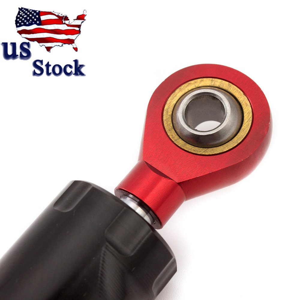 Motorcycle Universal CNC Adjustable Steering Damper Stabilizer Safety Black &Red