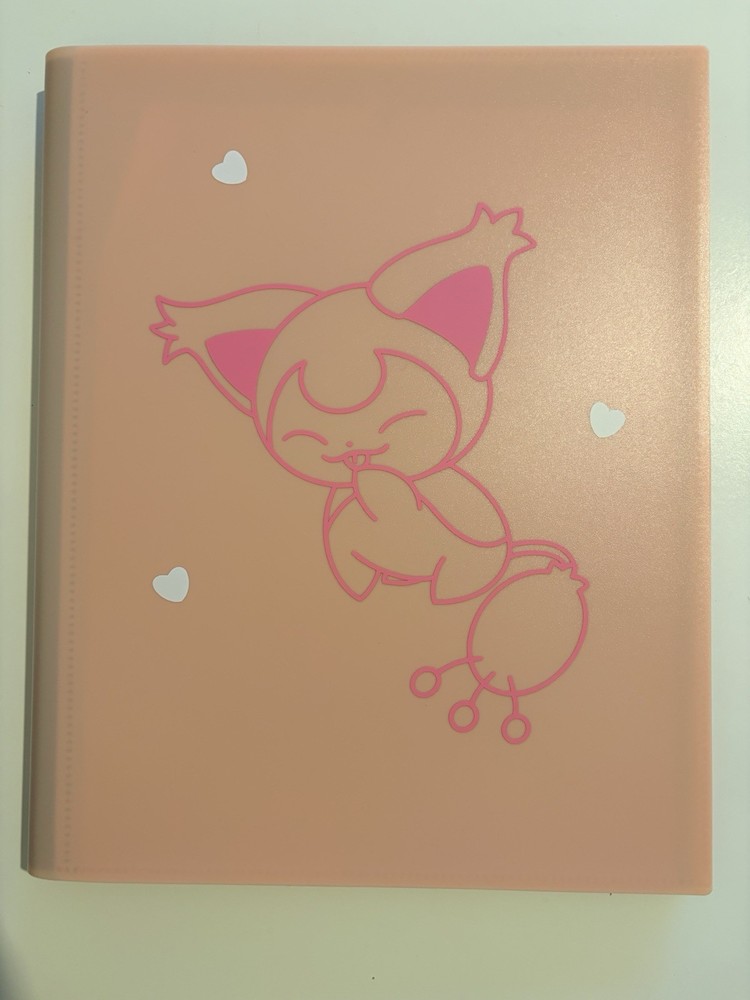 9 Pocket - Strap Binder - 360 Side Loading - Pink Skitty