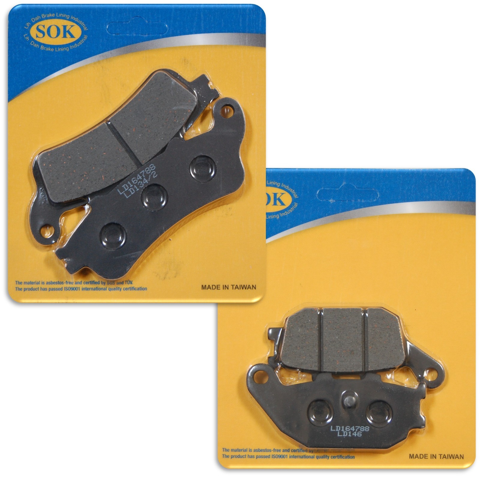 FRONT&REAR BRAKE PADS fit HONDA NSS 250 Reflex 2001-2007 NSS250 Reflex