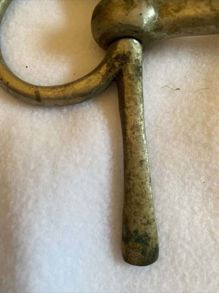 Half cheek snaffle bit Nickel