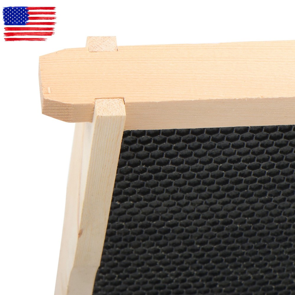 Bee Hive Beeswax Coated Includes Beehive Frames and Foundations 4 Layer 10-Frame