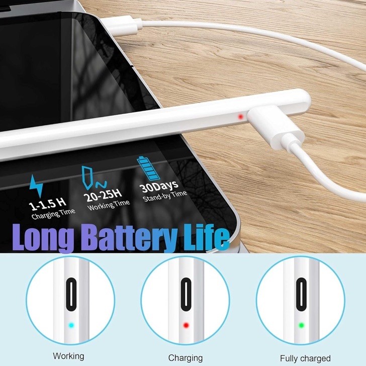 Universal Stylus Pen for iPad iPhone Android Windows – Rechargeable Touchscreen