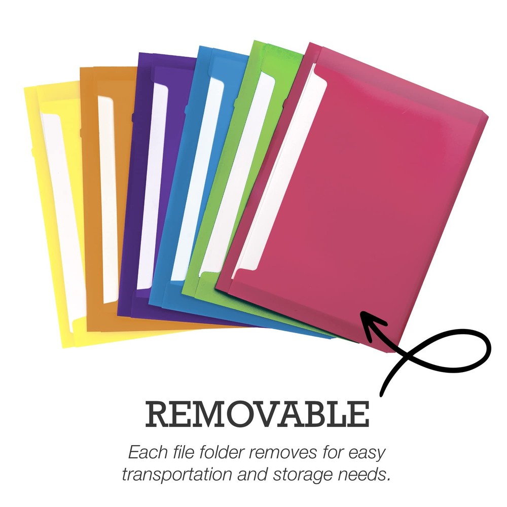 Cascading Wall File Organizer, Classrom Organization and Storage, 6 Removable...