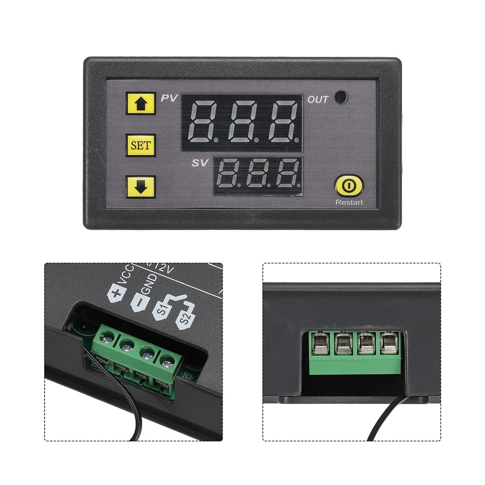 2 Pack W-3230 10A DC 12V Digital LED Temperature Controller