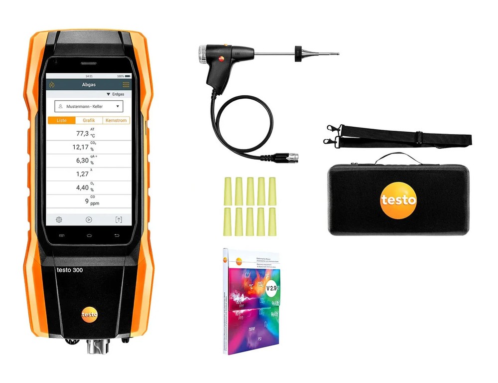 Testo 300 Industrial Combustion Analyzer w/ NOx & Print
