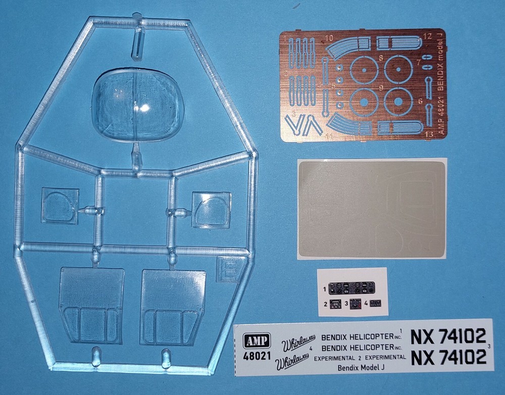 Helicopter Bendix Model J (Plastic model kit) 1/48 AMP 48021