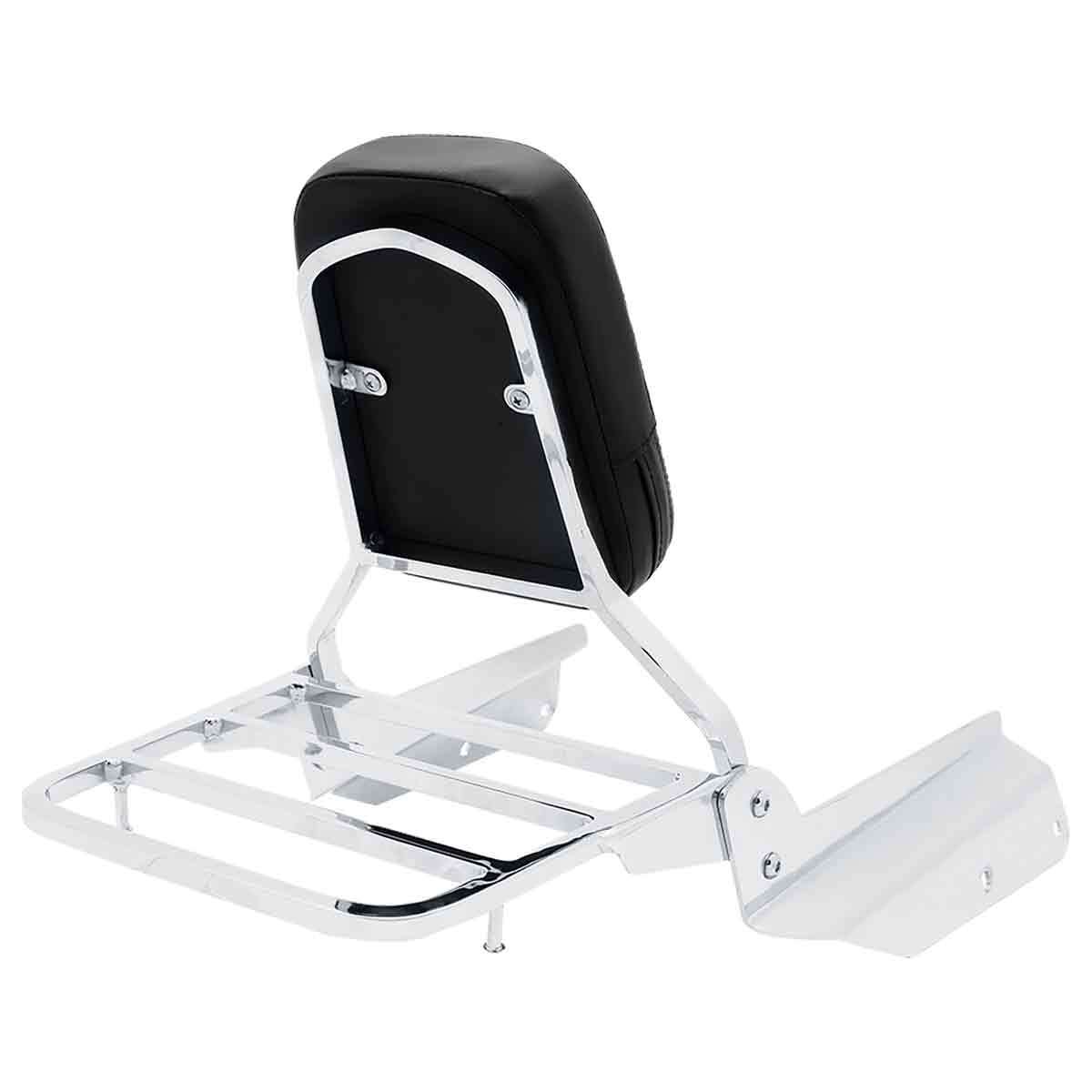 Rear Sissy Bar Backrest With Luggage Rack Pad Honda VTX 1300 1800 N R S T 02-09