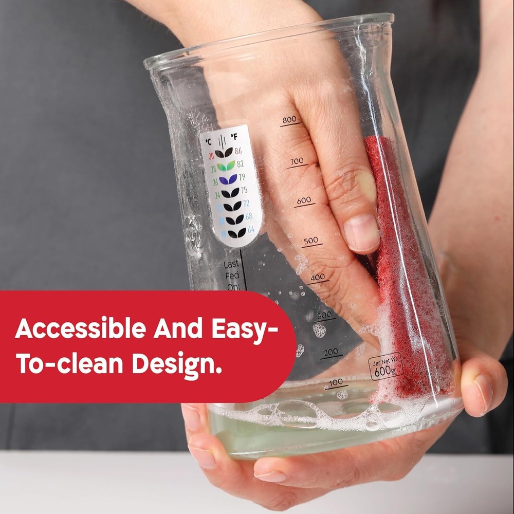 Professional Sourdough Bread Starter Kit with 5 Unique Features