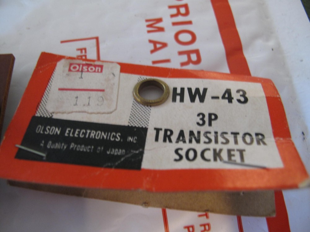 Transistor test socket Olson electronics HW 43 Ham Radio