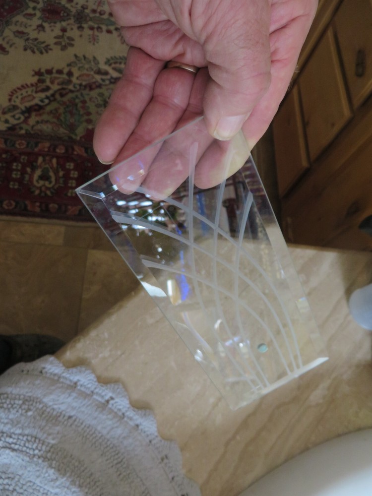 Beveled with Design Glass Panel *