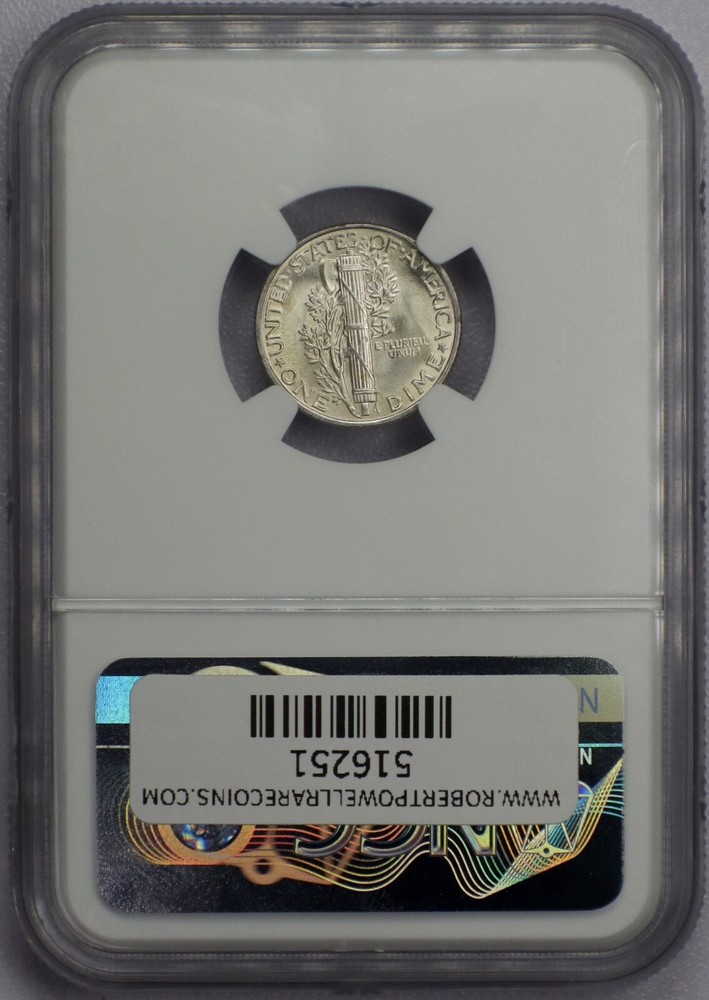 1944 10c Mercury Dime - NGC MS 67