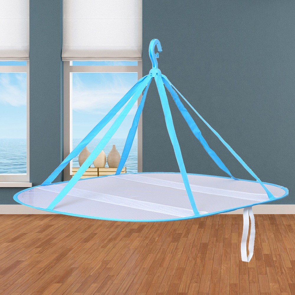 Clothes Basket Mesh Dryer Net Laundry Rack Folding Drying Foldable