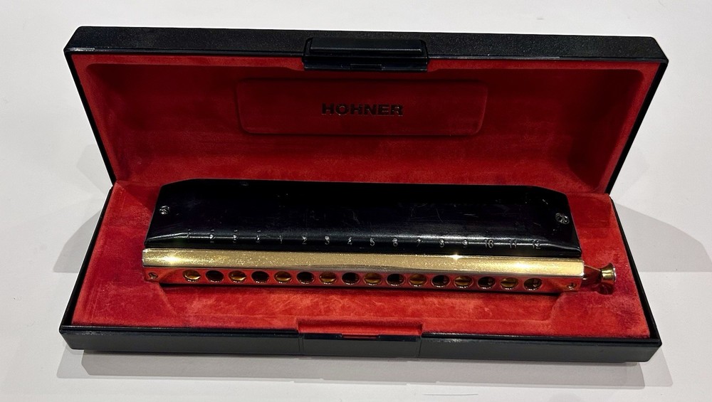 Vintage Hohner Super 64x Chromatic harmonica
