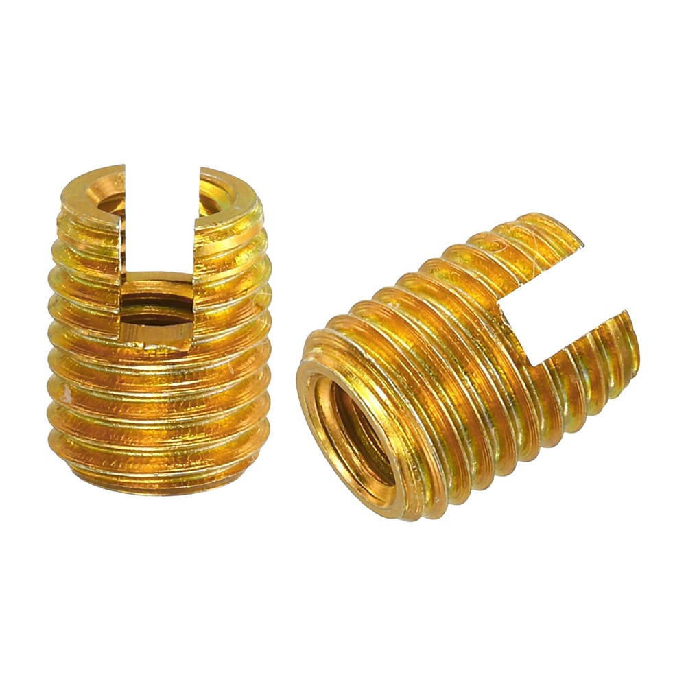 Self Tapping Threaded Inserts, 15pcs Inner M5 M8x10 Carbon Steel Nuts