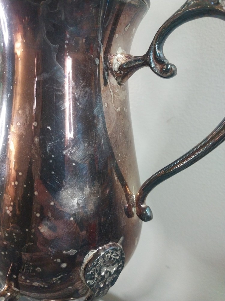 Silver-Plated Coffee or Tea Urn Warmer w/Burner