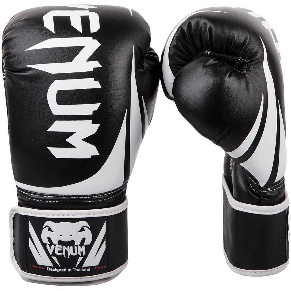 Venum Challenger 2.0 Hook and Loop Training Boxing Gloves - Black