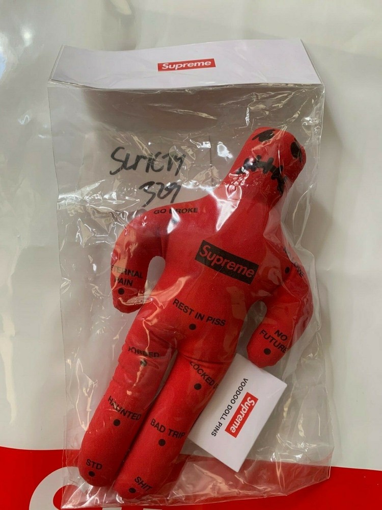 FW19 Supreme Box Logo Voodoo Doll Red