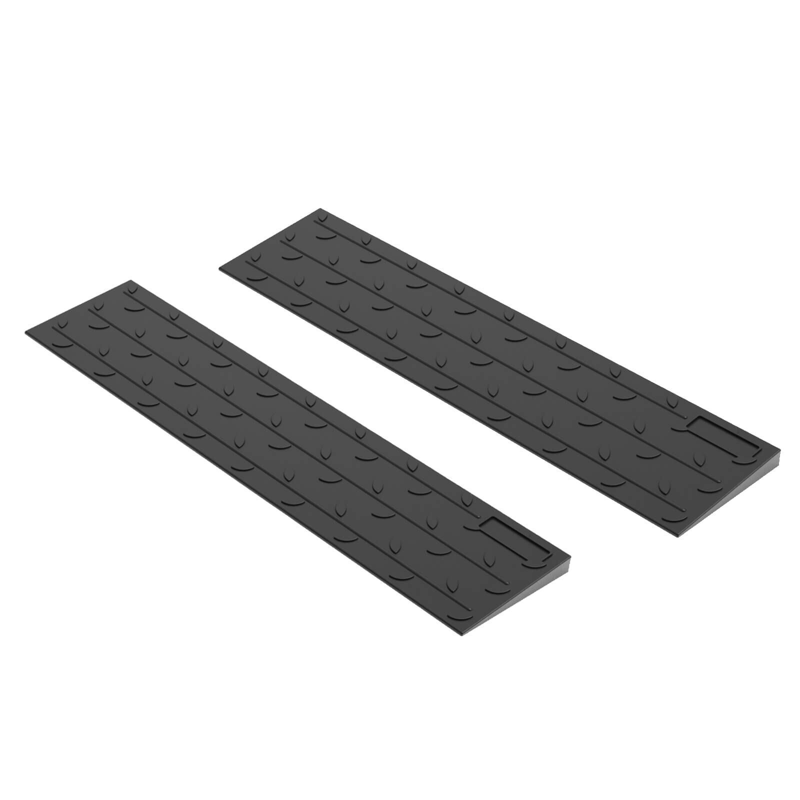Extensible Wheelchair Ramp Rubber for Home Black Threshold Ramp for Doorways