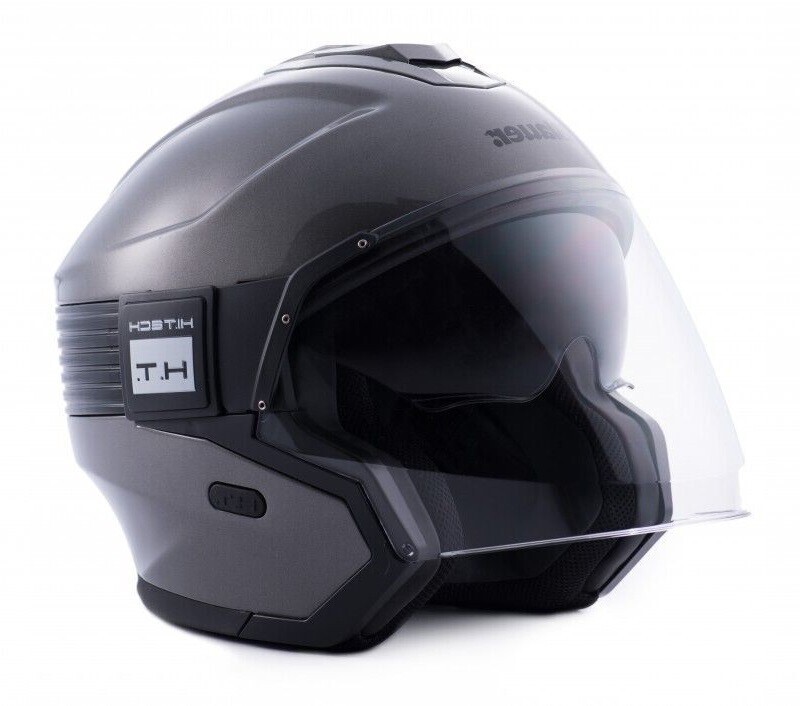 Blauer Hacker Titanium Glossy Black With Open Face S Size 560mm