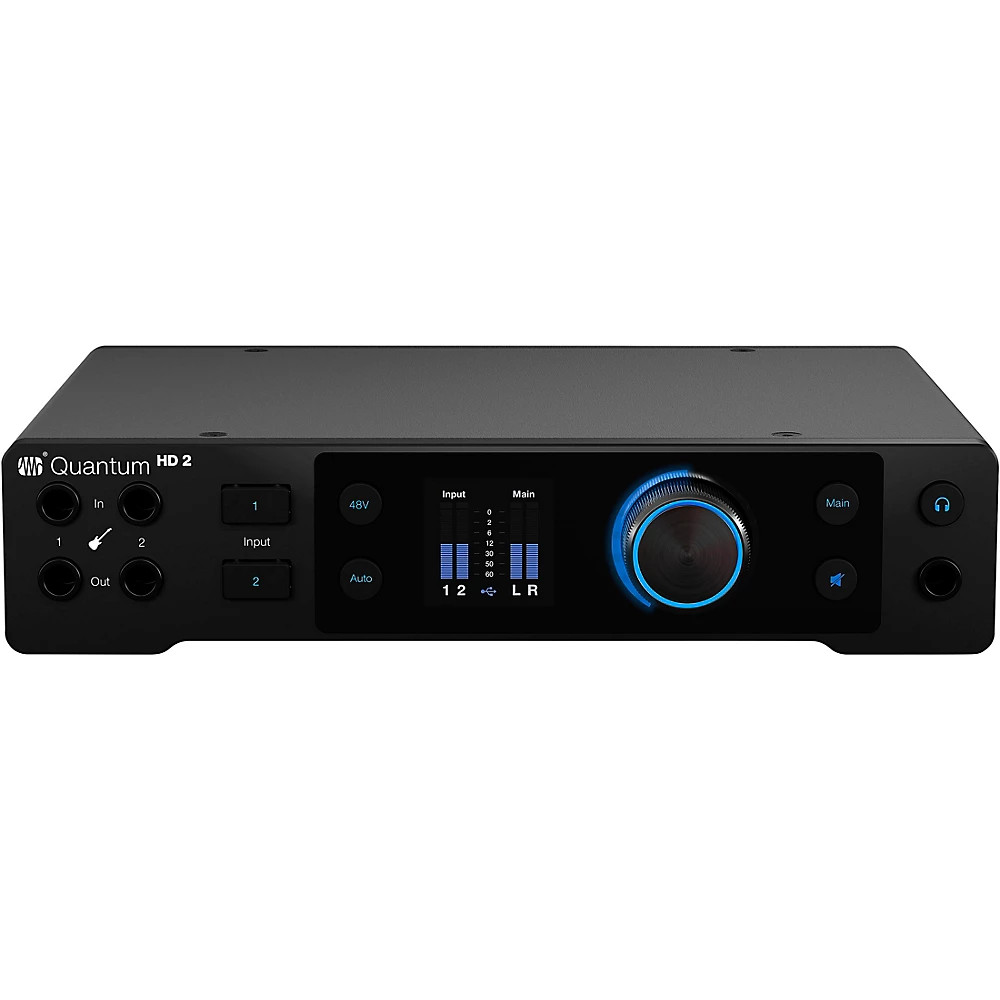 PreSonus Quantum HD2 Interface with Eris 2nd Gen Studio8 Pair, Cables & Stands