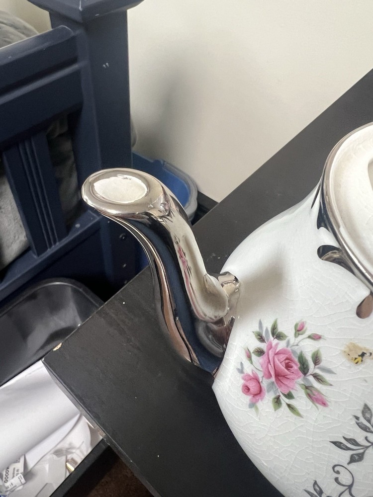 Silver Wedding 25 Years Anniversary Tea Pot