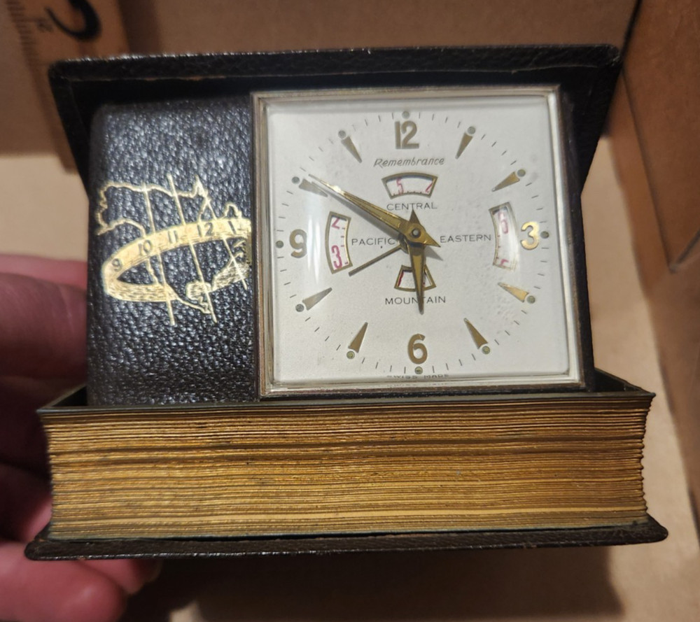Semca / Remembrance Four Time Zone Clock - Swiss / Germany - Untested