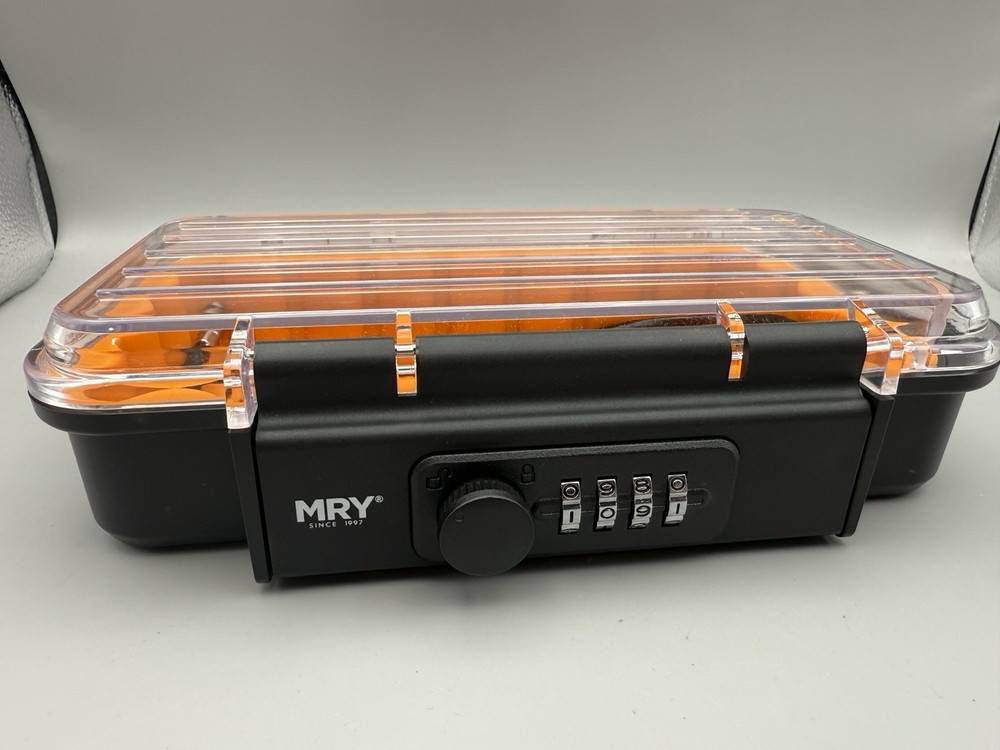 Portable Lock Box Combination Security Case LockBox with Code Waterproof