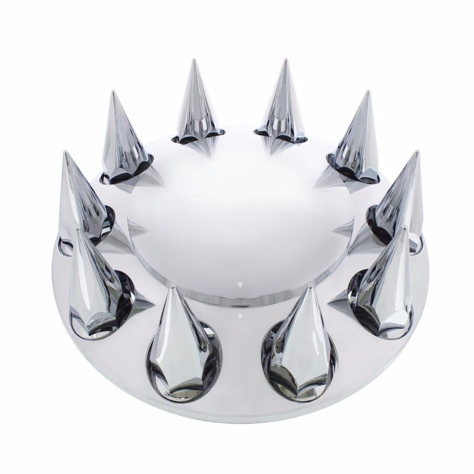 Dome Front Axle Cover Kit with 33mm Spike Thread on Nut Covers
