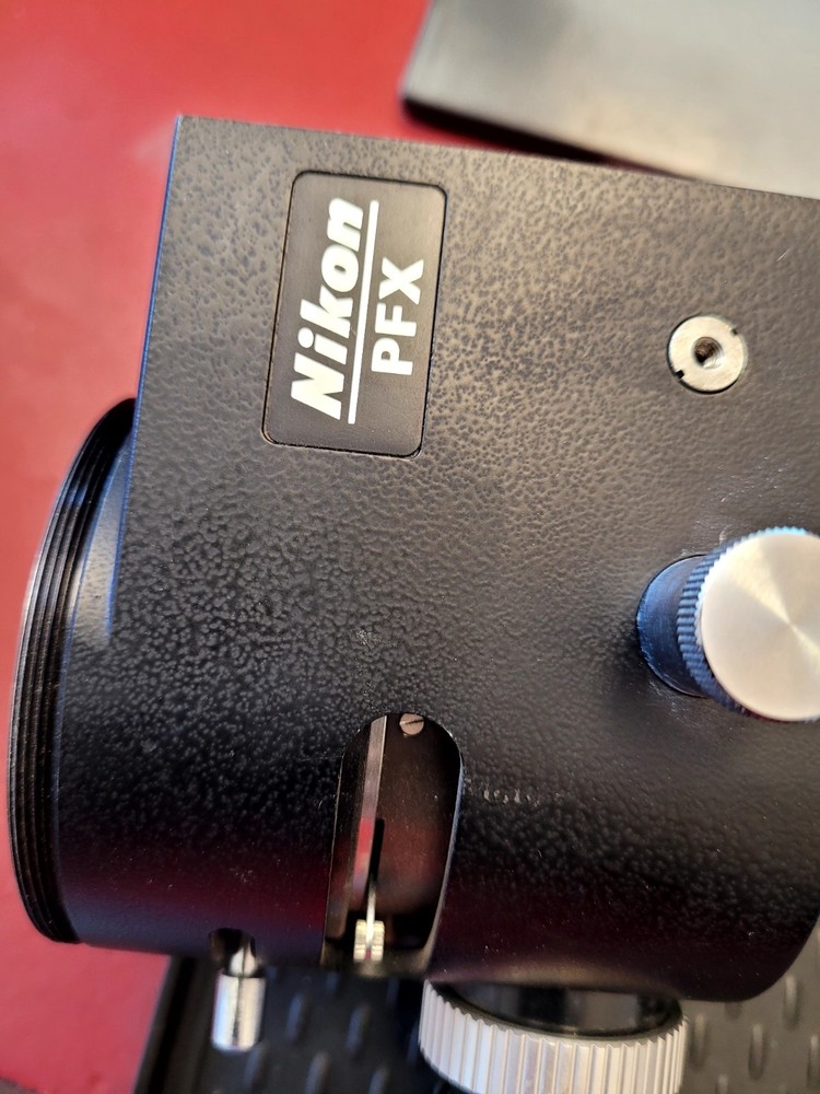 Nikon PFX 4X Microscope Shutter Format Adapter w/ Built-In Polaroid Camera (C261