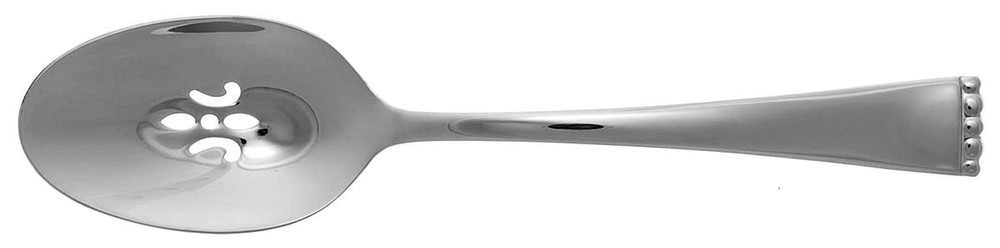 Oneida Silver Classic Pearl  Pierced Serving Spoon 7806883