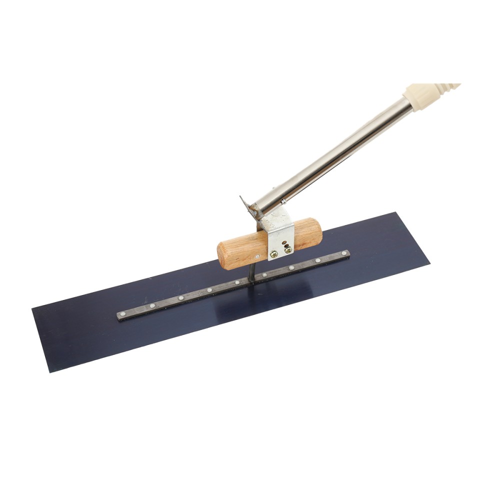 Long Handle Concrete Trowel Cement Surface Smoothing Tool w/ Finishing Shoes NEW