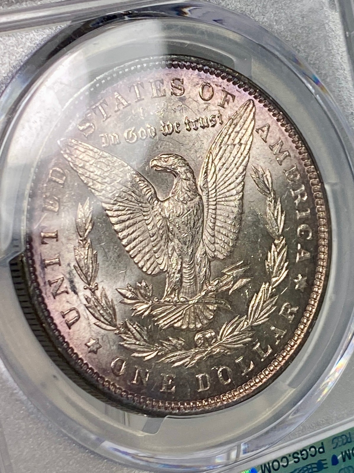 1897-P Morgan Silver Dollar PCGS MS63 Blue Tone!