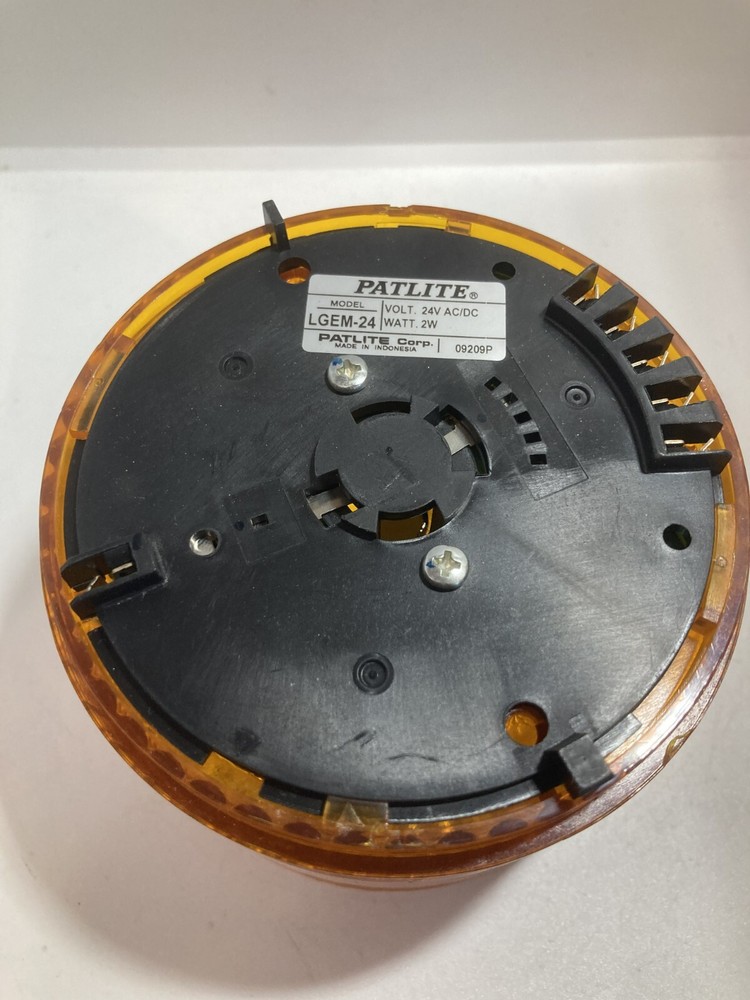 PATLITE LGEM-24-Y STACK LIGHT YELLOW 24VAC/DC 2W
