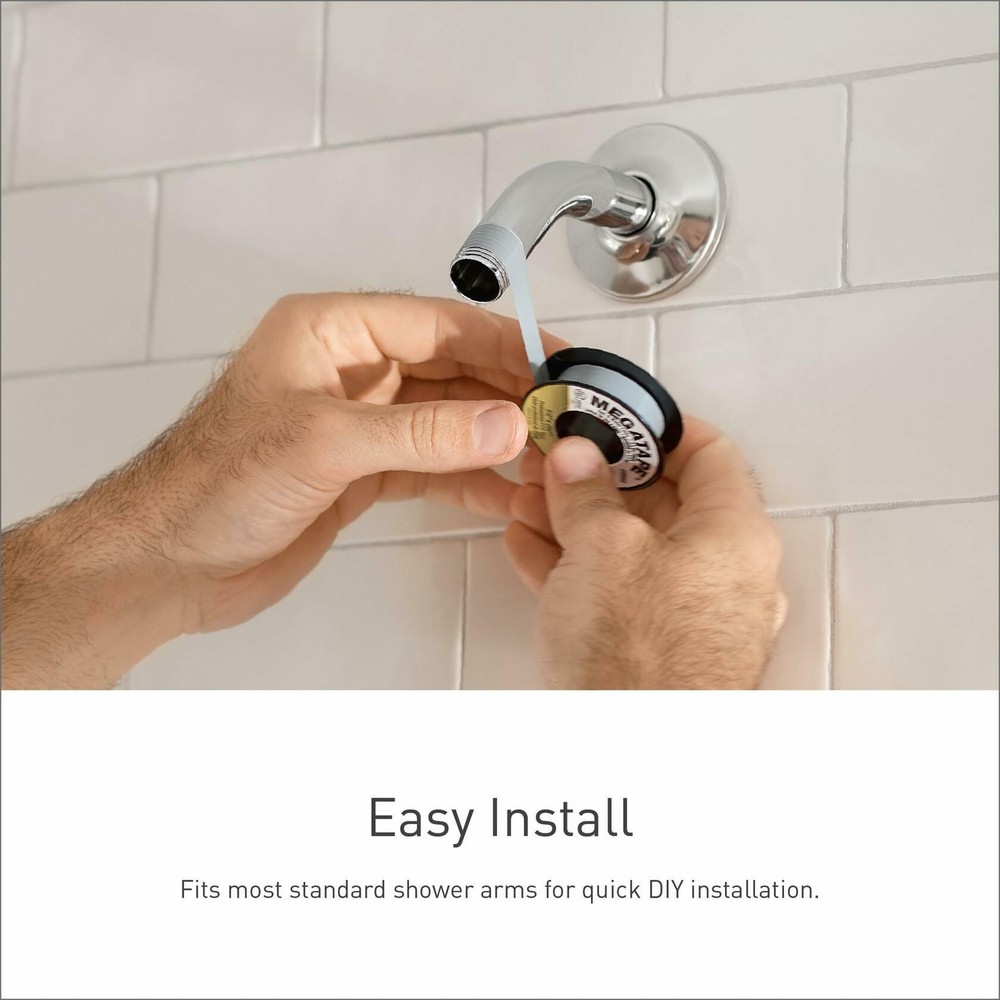MOEN Voss S6365EPBL 6" Single-Function Eco-Performance Rainshower Showerhead
