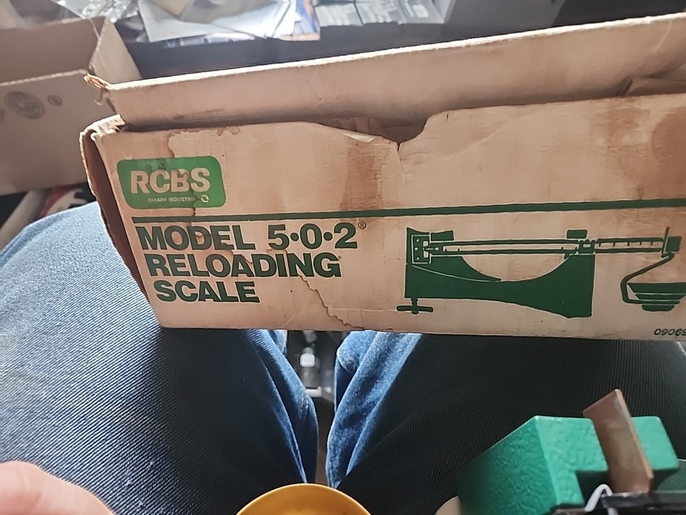 RCBS Model 5-0-2 Reloading Scale Powder Scale W/ Box