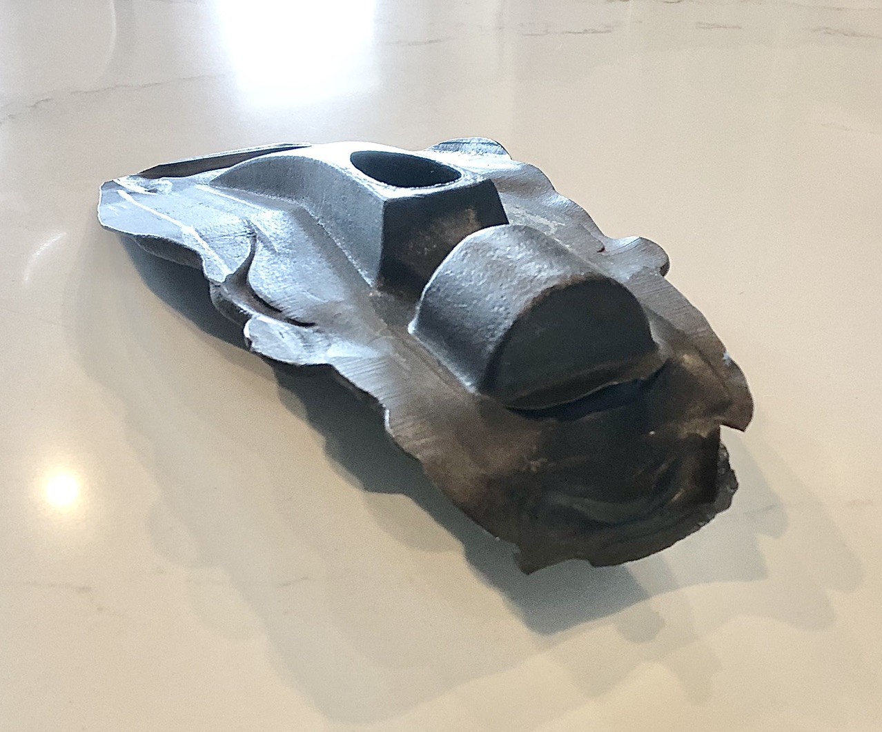 1920s Metal Hammer Forging, Antique Tool Claw Hammer Head, Forged Mold RARE