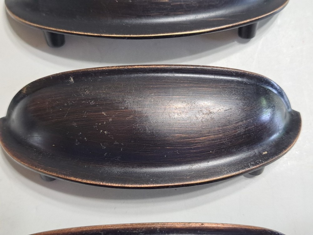 Set If 4 Brass Cup Style Drawer Pulls