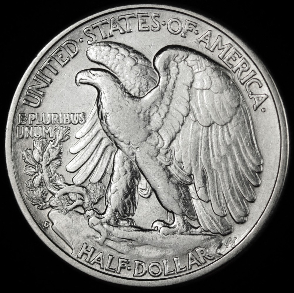 1937-d Walking Liberty Half. High Grade. (Inventory A)