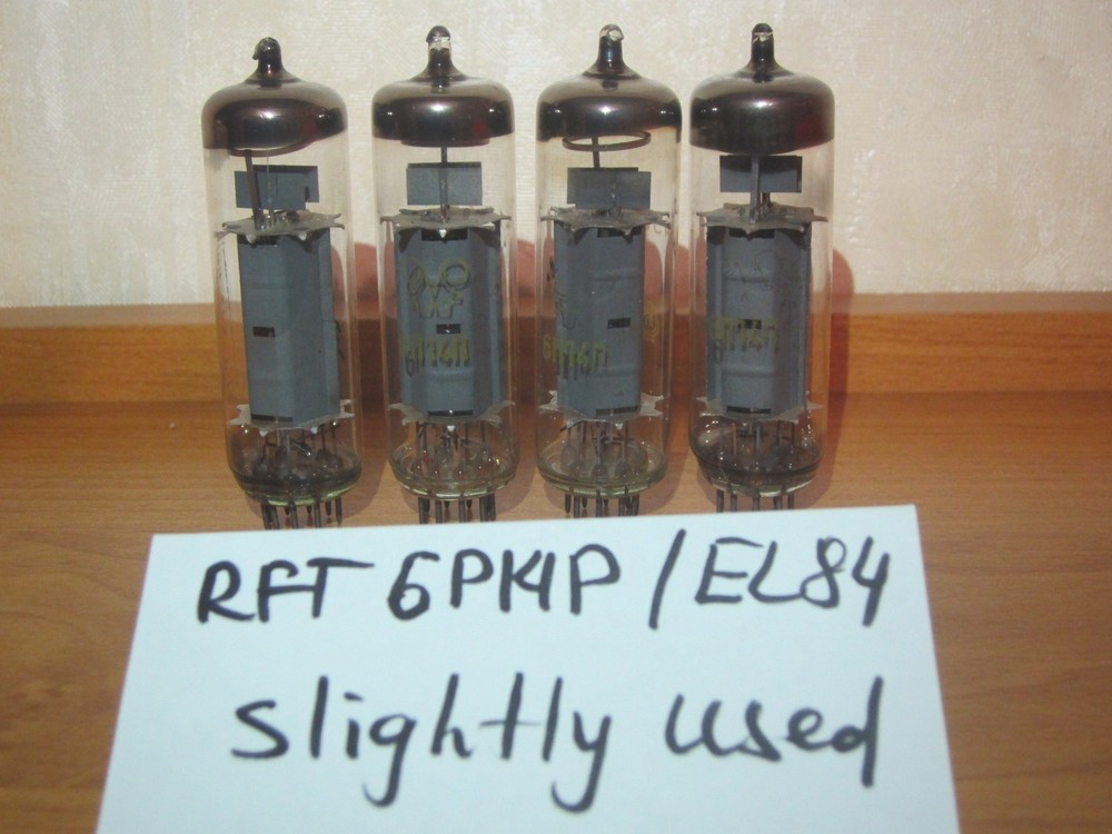 2x RARE RFT 6P14P (EL84, E84L, 6BQ5) OUTPUT PENTODE, MATCHED PAIR #2