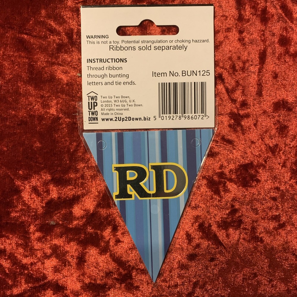 personalised Bunting ‘rd’