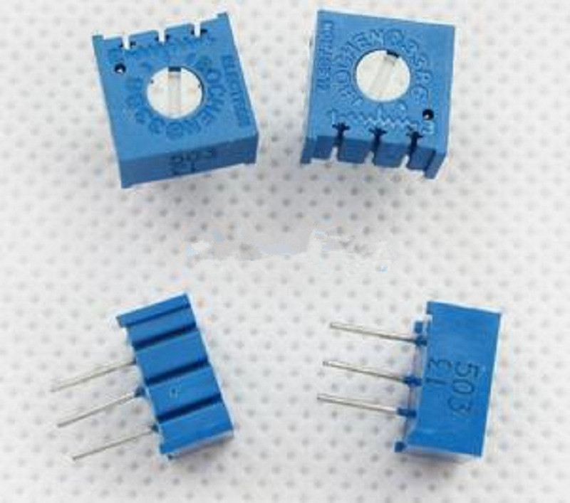 10 pcs 3386P 503 50k ohm Precision Variable Multiturn Trimmer Potentiometer