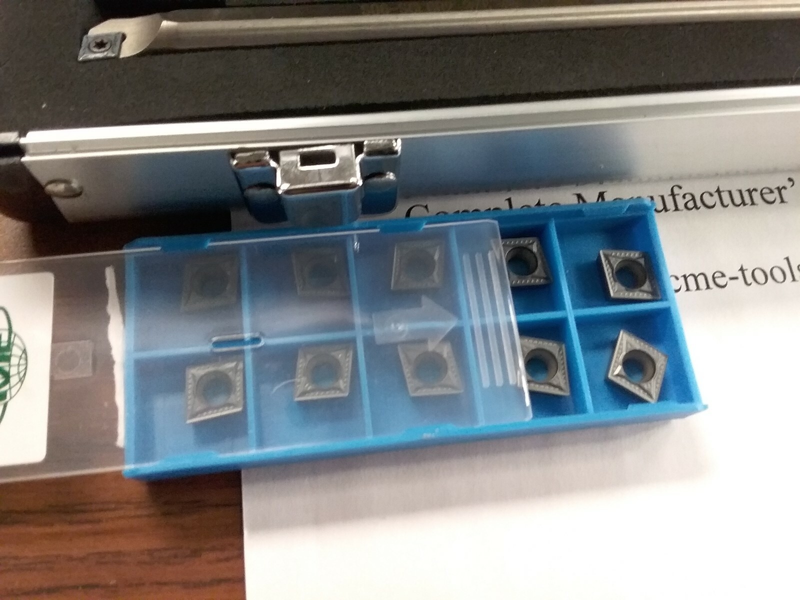 Indexable Boring Bar Set 4pcs/set w. Extra 13pcs CCMT carbide Inserts-#1004-IDX