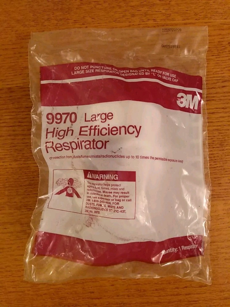 3M High Efficiency Respirator 9970, size Large