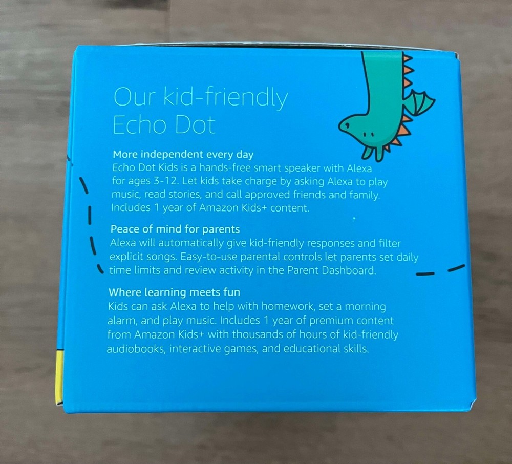 Amazon Echo Dot Kids Dragon 5th Gen Smart speaker with Alexa & Parental Ctrl NEW
