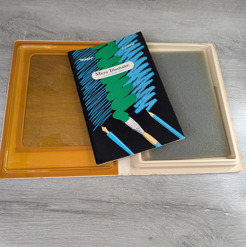 Tandy 1000 Micro Illustrator Case and Manual ONLY, NO SOFTWARE - Used