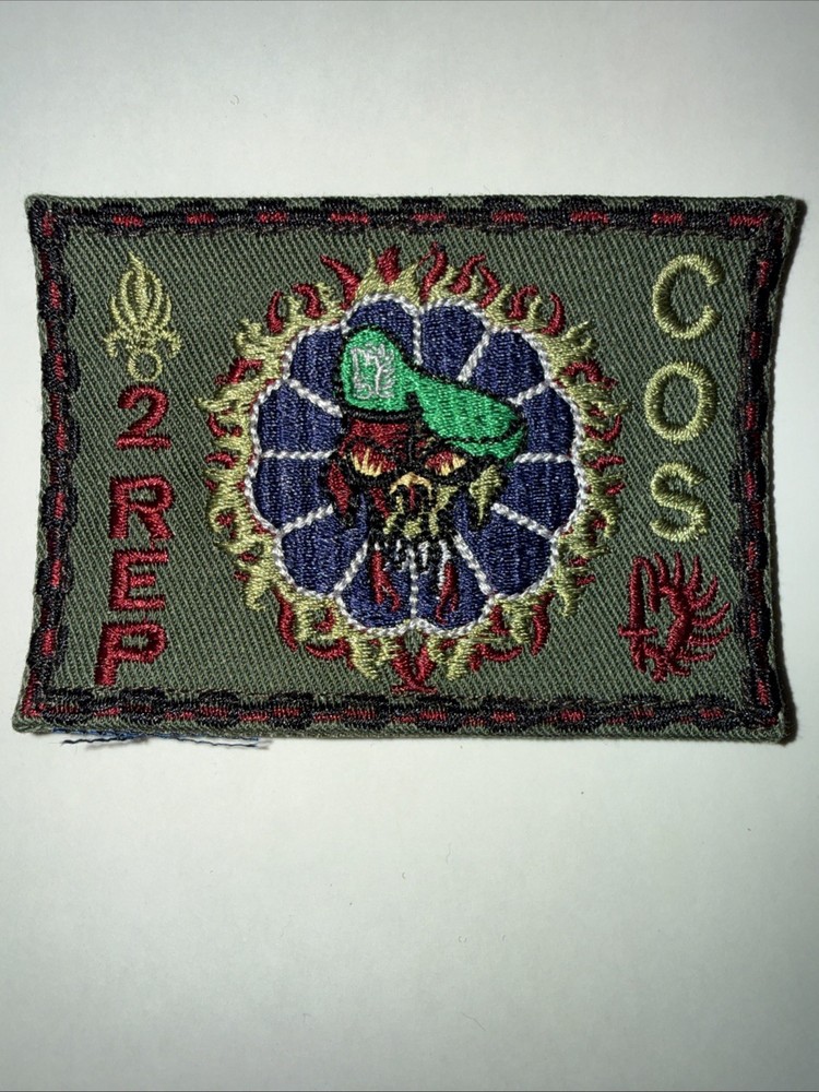 French Foreign Legion 2 Rep COS Para  Commando Afgan War Patch